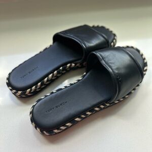 Tory Burch Black Espadrille Sandals